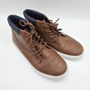 Nautica Boys High Top Sneakers Size 5 Brown Casual Wharf